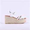 Oh My Sandals Straps Platform Espadrille - White